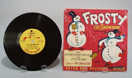 Peter pan records Frosty the Snow Man, L-30