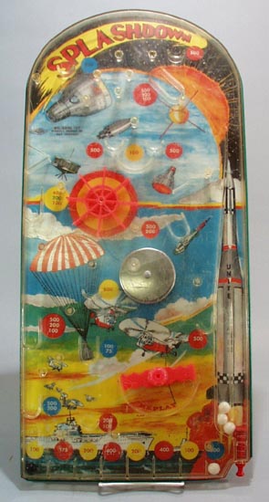Splashdown, a wolverine pinball toy.