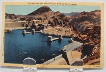 Boulder Dam & Black Canyon Post Card.