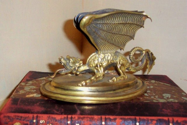 XIX Century Bronze Letter Holder