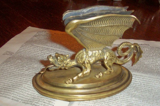 XIX Century Bronze Letter Holder
