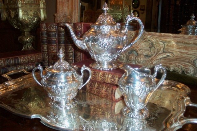 Silverplated Reed & Barton Tea Set