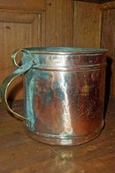Copper Plated Tin Pot with Handle