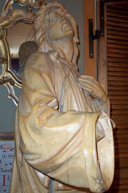 XIX Century Wood Carved Sculpture of St. John the Evangelist