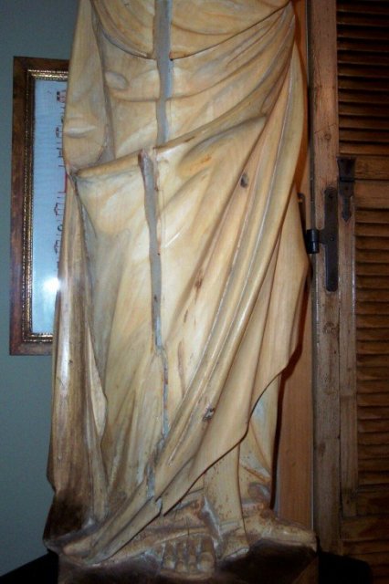 XIX Century Wood Carved Sculpture of St. John the Evangelist
