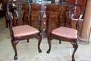 Pr. English Chippendale Style Side Chairs