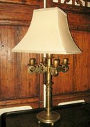 1920's Brass Candlestick Lamp