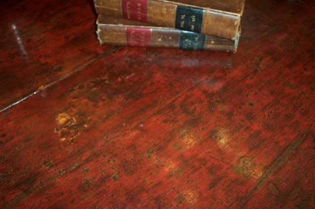 Red Cinnabar Lacquer Demilune Tables
