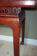 XVIII Century Chinese Red Cinnabar Lacquer Altar Table