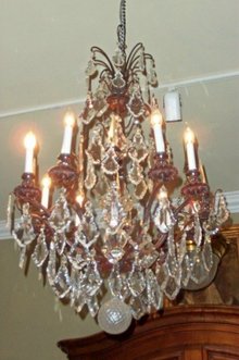 Patinated Bronze Chandelier