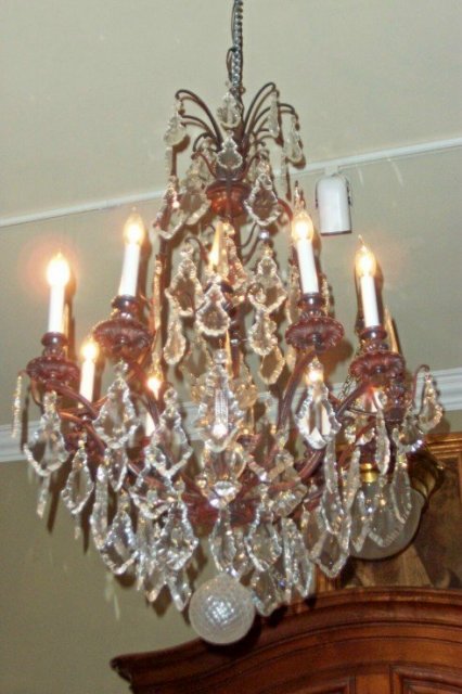Patinated Bronze Chandelier