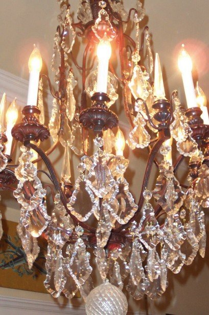 Patinated Bronze Chandelier