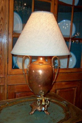 1880's Copper Kettle Lamp