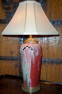 1920's Chinese Oxblood Lamp