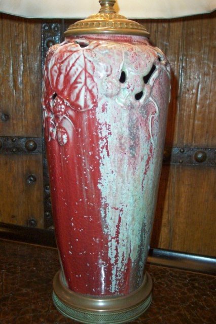 1920's Chinese Oxblood Lamp