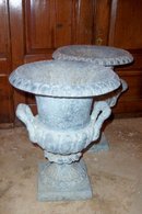 Pr. XIX Century Tin Urns
