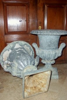 Pr. XIX Century Tin Urns