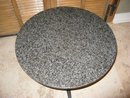Mid Century Round Granite Top Table