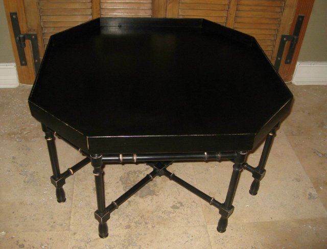 XX Century Tray Top Ebonized Coffe Table