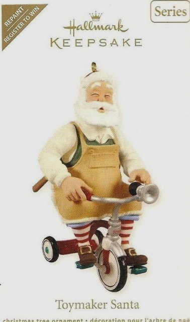 Hallmark 2011 TOYMAKER SANTA Repaint Register to Win Ornament