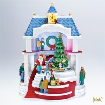 Hallmark 2011 SANTA COMES TO TOWN- Sound,Lights,Motion Christmas Ornament