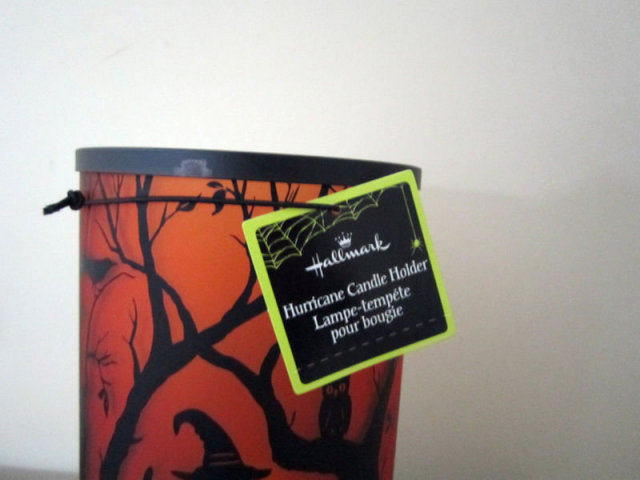 Hallmark Halloween HURRICANE CANDLE HOLDER like Hauntington +Tealight Candle