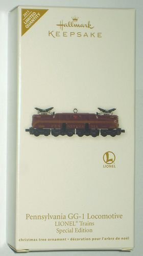 Hallmark 2011 PENNSYLVANIA GG-1 Lionel REPAINT Locomotive Trains Limited Ed Christmas die-cast Ornament