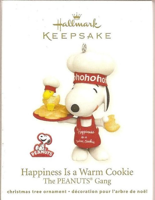 Hallmark 2011 HAPPINESS IS A WARM COOKIE Snoopy-Woodstock