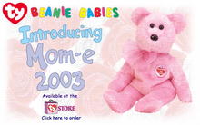 MOM-e 2003 Ty Exclusive Beanie Baby Bear Mother's Day