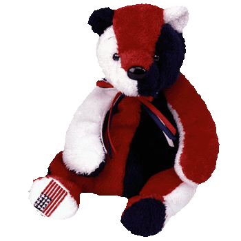 PATRIOT Ty Beanie Baby Bear USA Exclusive