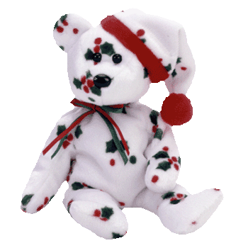 1998 Holiday Teddy Bear Ty Beanie Baby