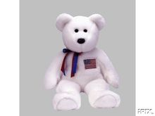 New LIBEARTY Ty Beanie BUDDY Patriotic USA Bear