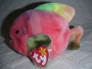Authentic Ty CORAL Beanie Baby Fish MINT