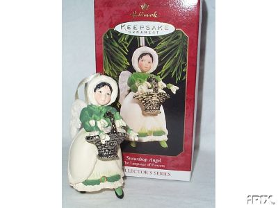 SNOWDROP ANGEL Hallmark 1997 Ornament #2 Language of Flowers