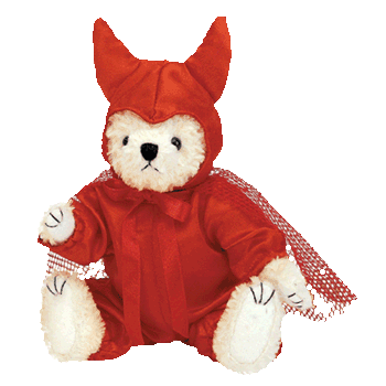 DEVLIN the DEVIL Halloween Ty Attic Treasure Plush Beanie~NEW