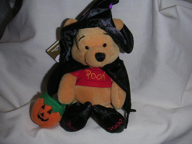 WINNIE the POOH Halloween Witch Bean Bag Disney