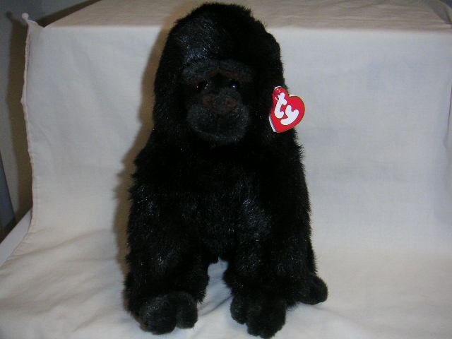 BABY GEORGE Ty Plush Classic Furry Gorilla Retired