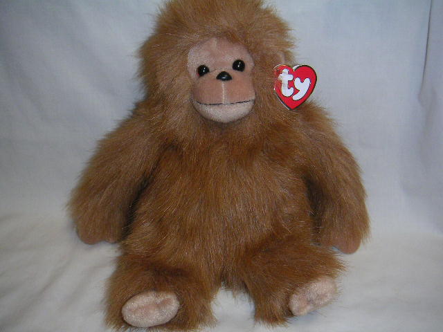 TANGO Ty Plush Classic Furry Brown Monkey Retired