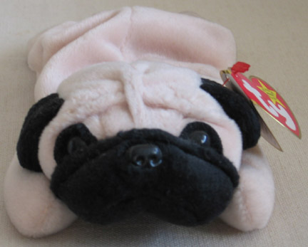 PUGSLY The PUG Ty Beanie Baby Dog Puppy