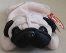 PUGSLY The PUG Ty Beanie Baby Dog Puppy