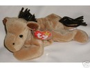 DERBY Ty Beanie Baby Coarse Mane Horse No Star