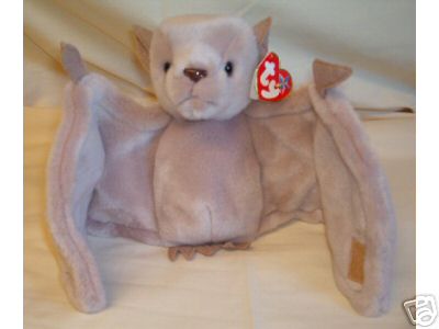 BATTY Ty Beanie Baby BAT Tan Perfect for Halloween