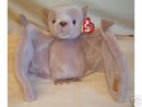 BATTY Ty Beanie Baby BAT Tan Perfect for Halloween