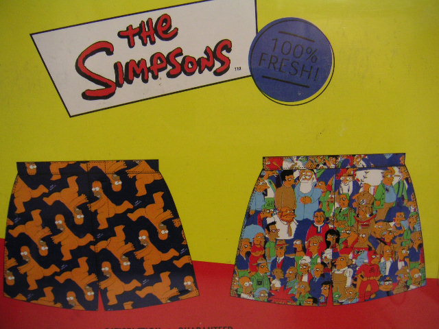 THE SIMPSONS 2 Boxer Shorts Sz L New, Sealed Box 100% Cotton