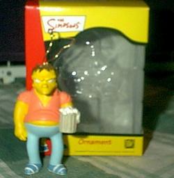 The SIMPSONS BARNEY Gumble with Beer~Christmas Ornament