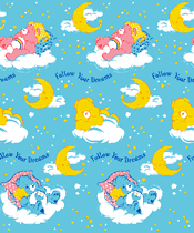 CARE BEARS Fleece Throw Blanket 50X60