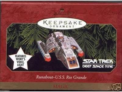 Runabout --U.S.S. Rio Grande HALLMARK ORNAMENT 1999 STAR TREK:DEEP SPACE NINE