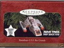 Runabout --U.S.S. Rio Grande HALLMARK ORNAMENT 1999 STAR TREK:DEEP SPACE NINE