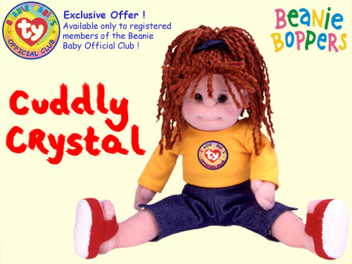 CUDDLY CRYSTAL Beanie BOPPER Doll Ty Club Exclusive