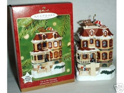 UP ON THE HOUSETOP 2001 Hallmark MAGIC Ornament